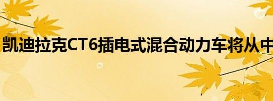 凯迪拉克CT6插电式混合动力车将从中国进口