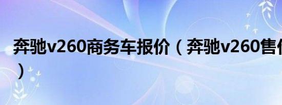 奔驰v260商务车报价（奔驰v260售价46万元）