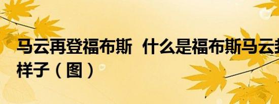 马云再登福布斯  什么是福布斯马云封面什么样子（图）