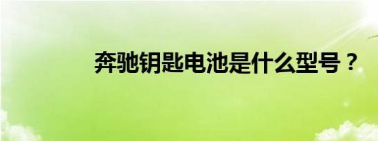 奔驰钥匙电池是什么型号？