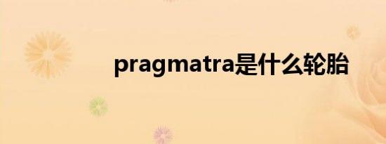 pragmatra是什么轮胎