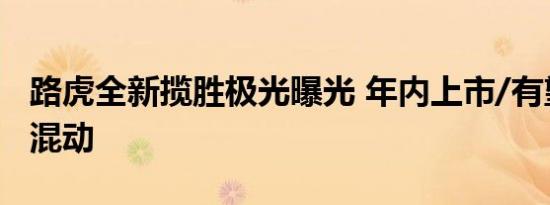 路虎全新揽胜极光曝光 年内上市/有望推插电混动