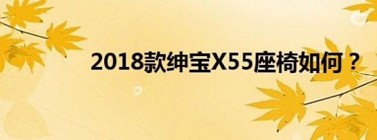 2018款绅宝X55座椅如何？