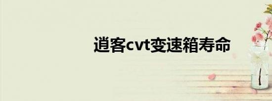 逍客cvt变速箱寿命