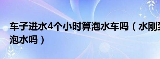 车子进水4个小时算泡水车吗（水刚到车门算泡水吗）