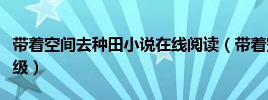 带着空间去种田小说在线阅读（带着空间去升级）