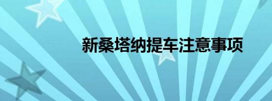 新桑塔纳提车注意事项