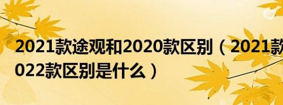 2021款途观和2020款区别（2021款途观和2022款区别是什么）