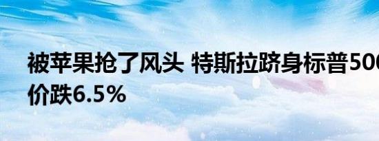 被苹果抢了风头 特斯拉跻身标普500当日股价跌6.5%