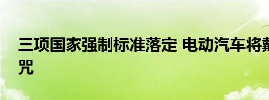 三项国家强制标准落定 电动汽车将戴上紧箍咒