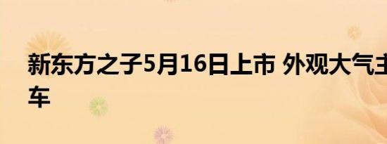 新东方之子5月16日上市 外观大气主攻公务车