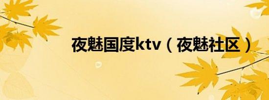 夜魅国度ktv（夜魅社区）