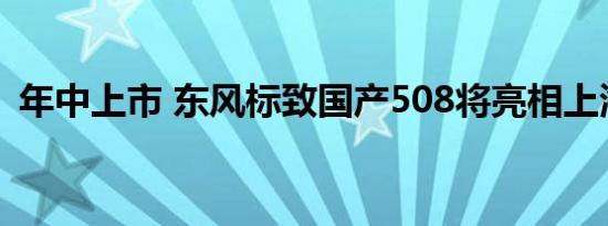 年中上市 东风标致国产508将亮相上海车展