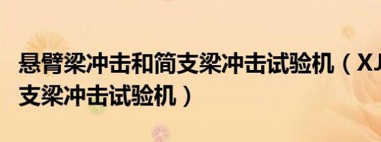 悬臂梁冲击和简支梁冲击试验机（XJJ—50简支梁冲击试验机）