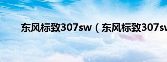 东风标致307sw（东风标致307sw）