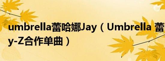 umbrella蕾哈娜Jay（Umbrella 蕾哈娜、Jay-Z合作单曲）