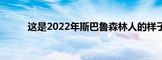 这是2022年斯巴鲁森林人的样子