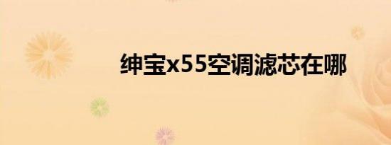 绅宝x55空调滤芯在哪