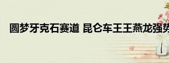 圆梦牙克石赛道 昆仑车王王燕龙强势夺冠