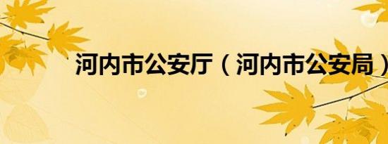 河内市公安厅（河内市公安局）