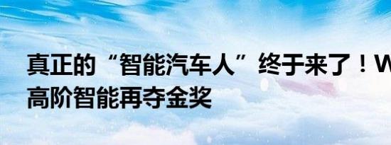 真正的“智能汽车人”终于来了！WEY摩卡高阶智能再夺金奖