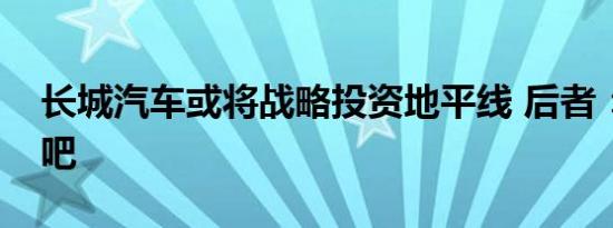 长城汽车或将战略投资地平线 后者：等官宣吧