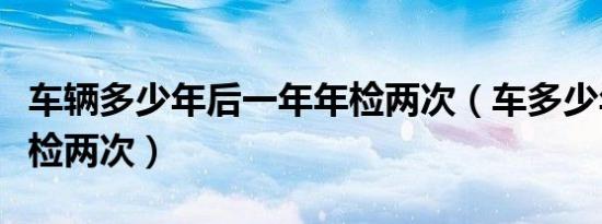 车辆多少年后一年年检两次（车多少年后一年检两次）