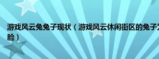 游戏风云兔兔子现状（游戏风云休闲街区的兔子为什么不露脸）