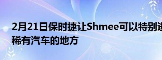 2月21日保时捷让Shmee可以特别进入存放稀有汽车的地方