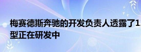 梅赛德斯奔驰的开发负责人透露了12种新车型正在研发中