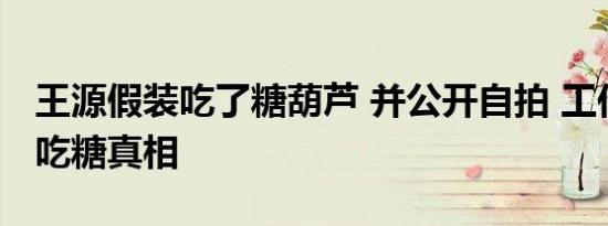 王源假装吃了糖葫芦 并公开自拍 工作室戳穿吃糖真相