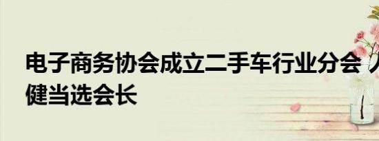 电子商务协会成立二手车行业分会 人人车李健当选会长