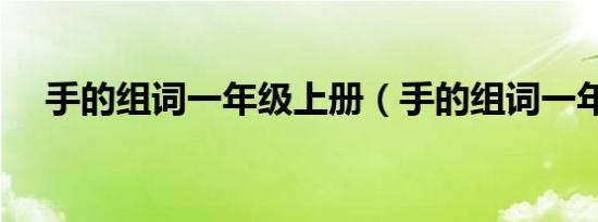 手的组词一年级上册（手的组词一年级）