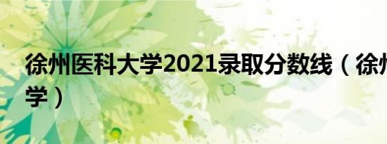 徐州医科大学2021录取分数线（徐州医科大学）