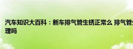 汽车知识大百科：新车排气管生锈正常么 排气管生锈需要处理吗