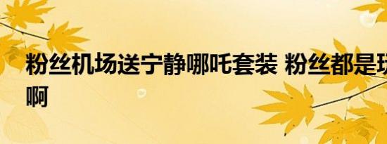 粉丝机场送宁静哪吒套装 粉丝都是玩梗高手啊