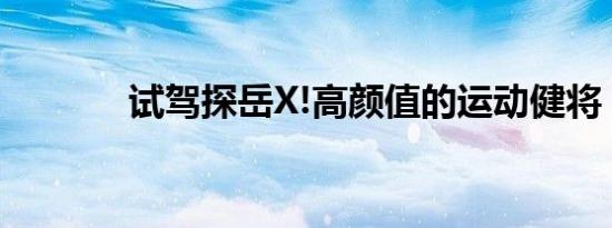 试驾探岳X!高颜值的运动健将