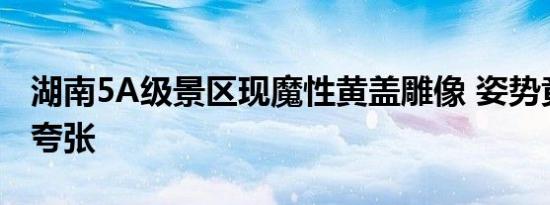 湖南5A级景区现魔性黄盖雕像 姿势竟然这么夸张