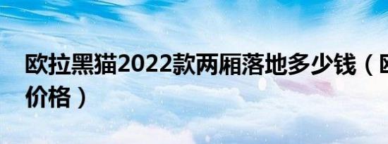 欧拉黑猫2022款两厢落地多少钱（欧拉黑猫价格）