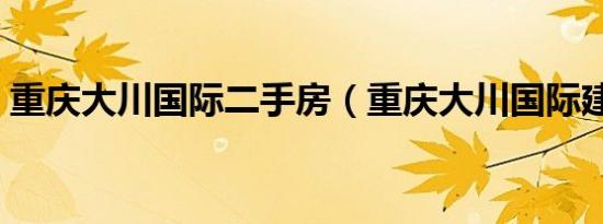 重庆大川国际二手房（重庆大川国际建材城）