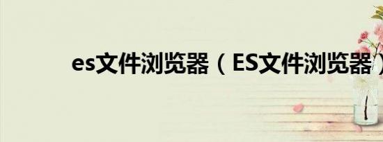 es文件浏览器（ES文件浏览器）