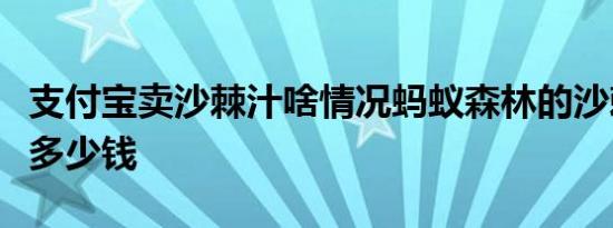 支付宝卖沙棘汁啥情况蚂蚁森林的沙棘汁价值多少钱