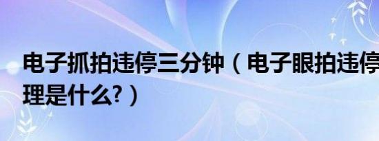 电子抓拍违停三分钟（电子眼拍违停3分钟原理是什么?）