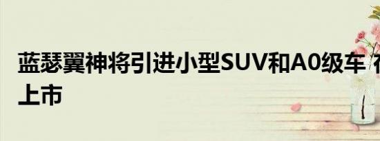 蓝瑟翼神将引进小型SUV和A0级车 在11月份上市