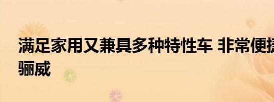 满足家用又兼具多种特性车 非常便捷日产新骊威