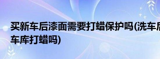 买新车后漆面需要打蜡保护吗(洗车后可以在车库打蜡吗)