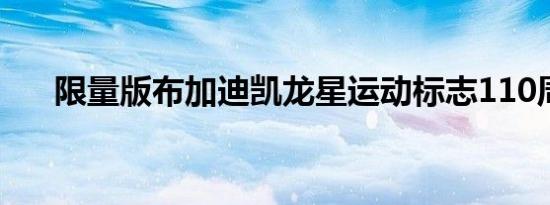 限量版布加迪凯龙星运动标志110周年