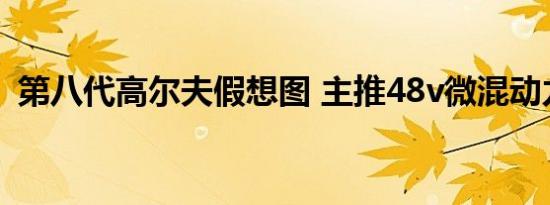 第八代高尔夫假想图 主推48v微混动力系统