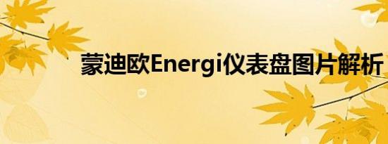 蒙迪欧Energi仪表盘图片解析