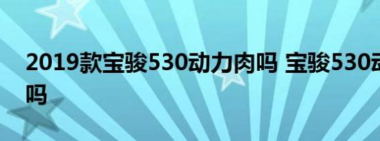 2019款宝骏530动力肉吗 宝骏530动力够用吗 